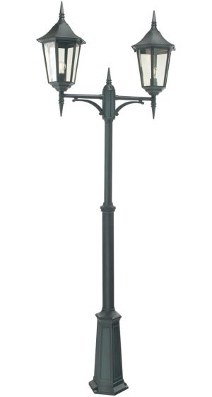 Norlys Valencia Grande traditional twin garden lamp post IP54