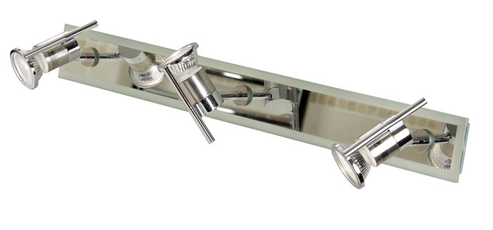 Asah Chrome 3 Light Bathroom Ceiling Spotlights