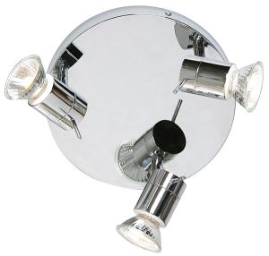 Cara Bathroom 3 Light Chrome Ceiling Spotlight Fitting