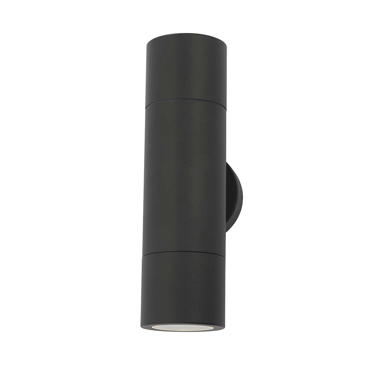 Dar Ortega 2 Lamp Up & Down Outdoor Wall Spot Light Matte Black IP65
