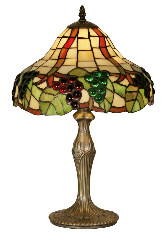 Medium Grape Vine Tiffany Table Lamp