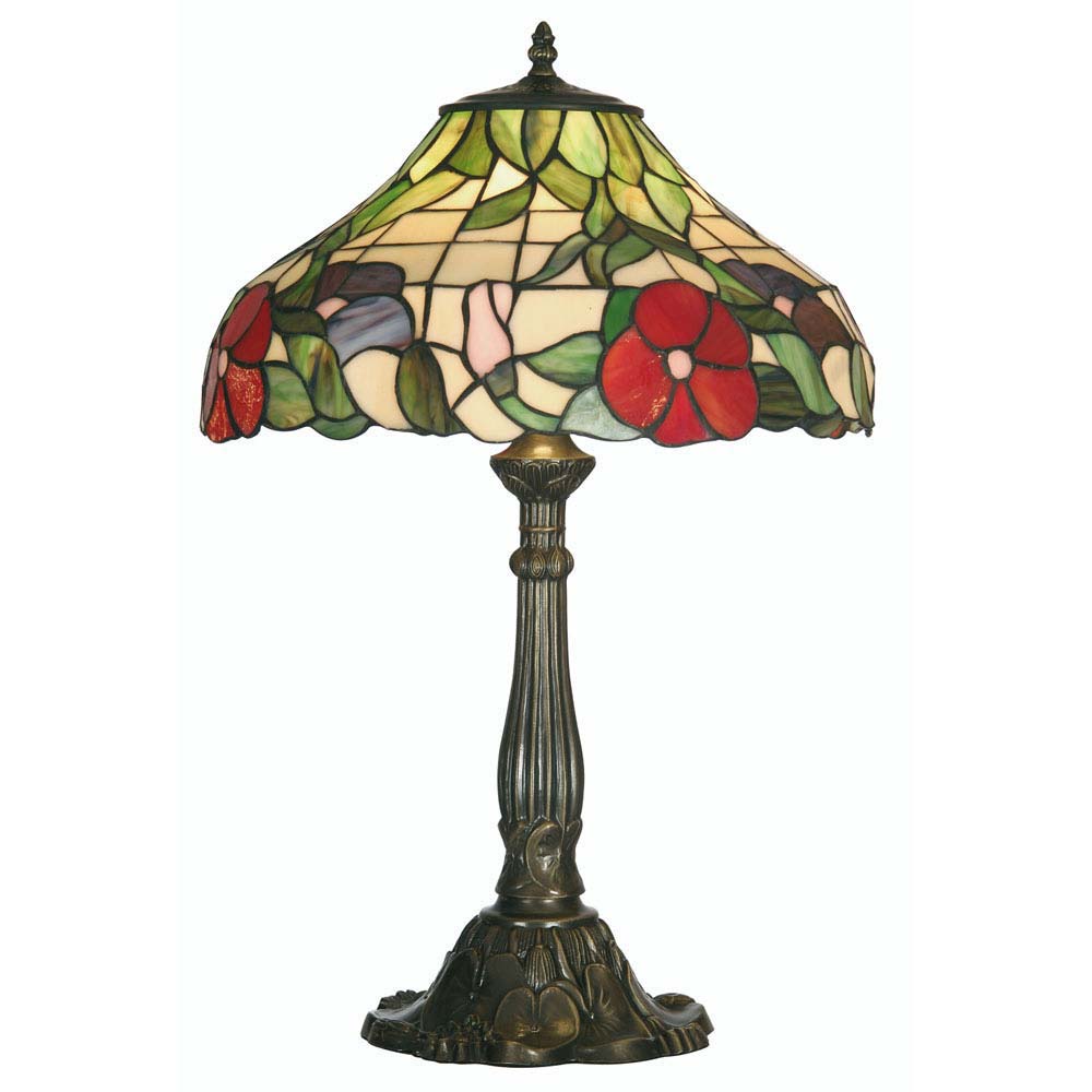 Peonies 400mm Tiffany Table Lamp