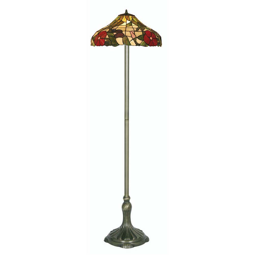 Peonies 2 Light Tiffany Floor Lamp