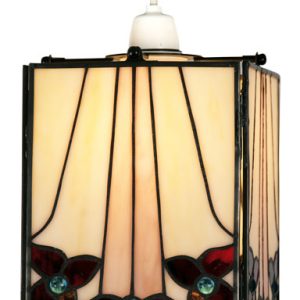 Camillo Jewelled Tiffany Rose Ceiling Lamp Shade