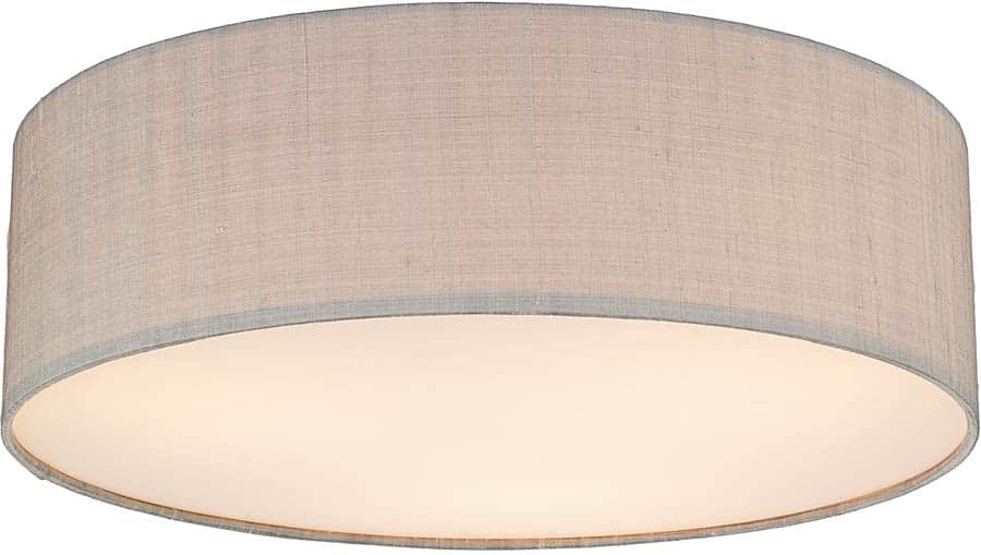 Dar Paolo 3 Light 50cm Flush Silk Drum Various Colours