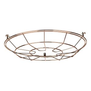 David Hunt Lighting Reclamation pendant cage frame in a soft copper finish, on a white background.