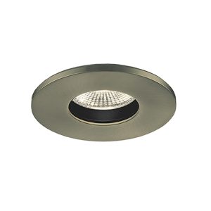 Franklite quality fire rated GU10 aged brass IP65 bathroom shower light, RF325/BEZ004.