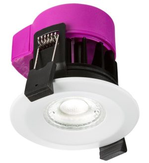 IP65 6w dimmable CCT LED fire rated downlight with colour change
