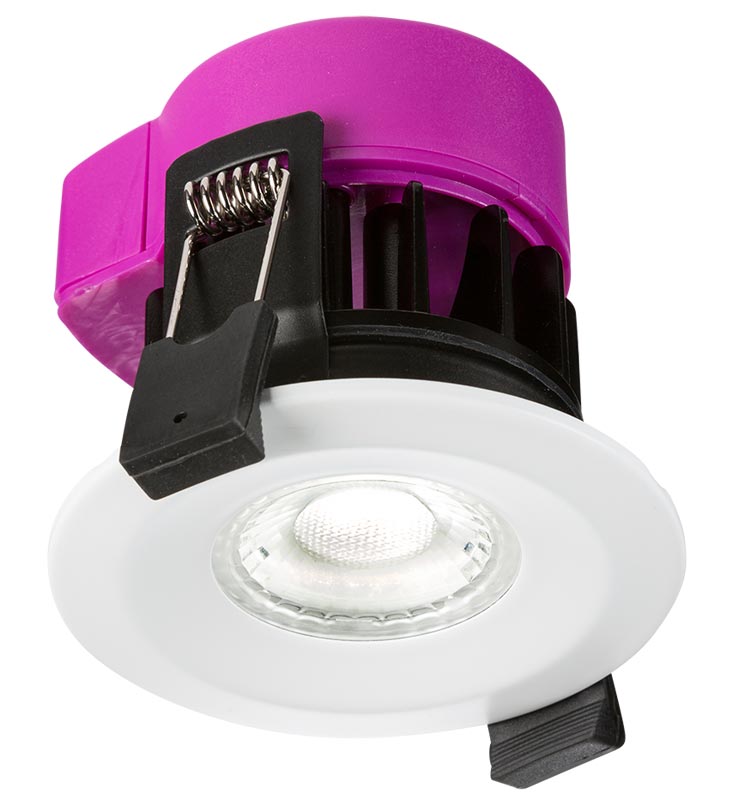 IP65 6W Dimmable CCT LED Fire Rated Bathroom Downlight