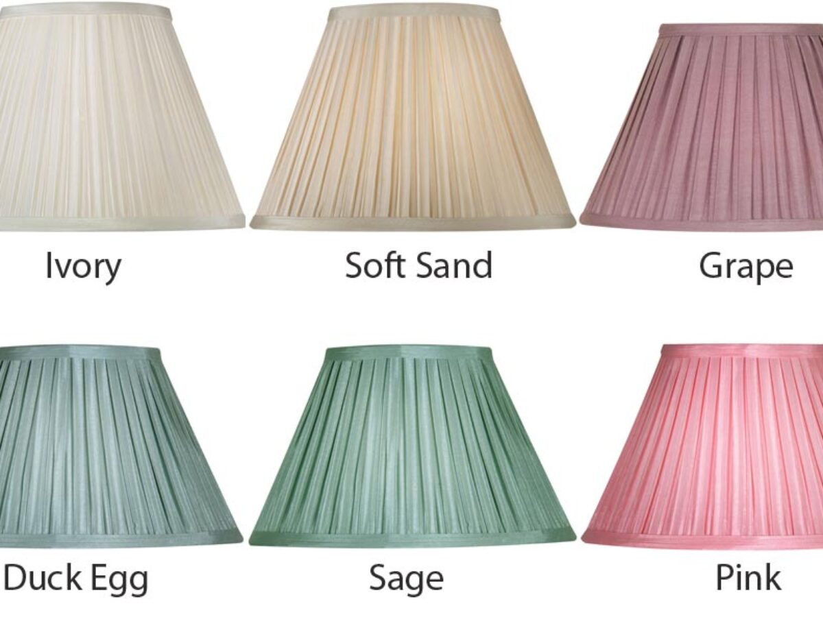 Box Pleat Faux Silk 16 Inch Lamp Shade, Pink Lamp Shades The Range