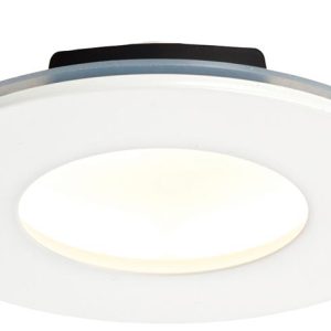 OrbitalPlus White Dimmable 9w LED Fire Rated IP65 Downlight Warm White