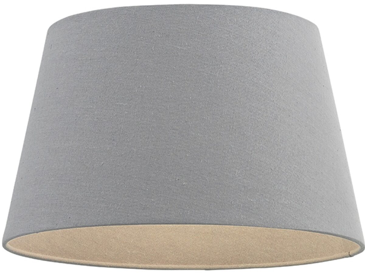14 Inch Tapered Table Lamp Shade Cici 14gry, Small Grey Table Lamp Shade Uk