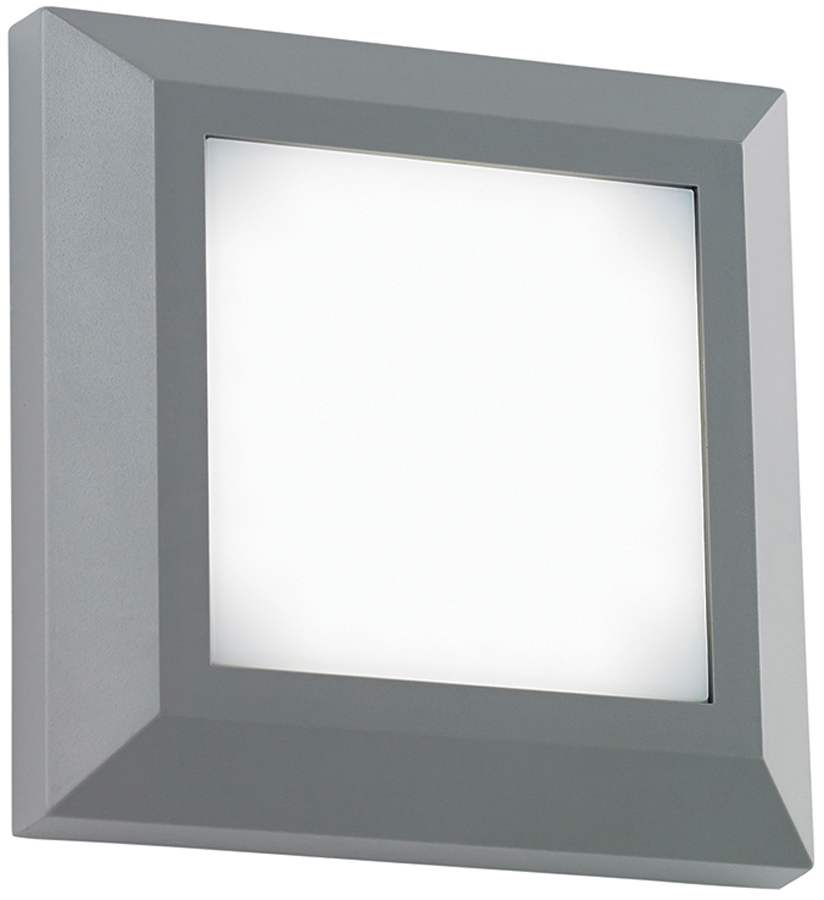 Severus Grey Rust Proof Square Outdoor Path Light 3W LED