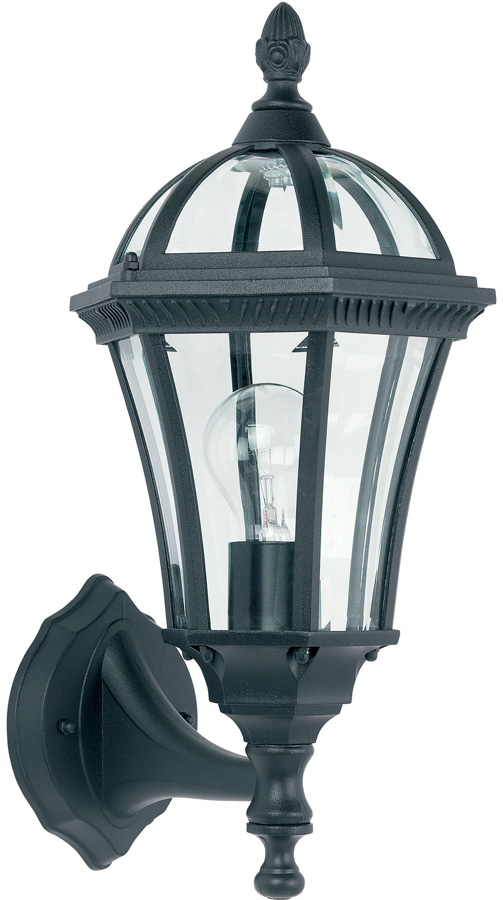 Drayton Classic Black Upward Outdoor Wall Lantern IP44