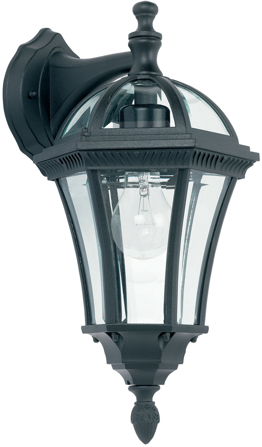 Drayton Classic Black Downward Outdoor Wall Lantern IP44