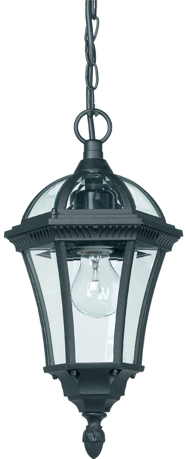 Drayton Classic Black Hanging Outdoor Porch Chain Lantern IP44