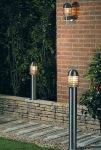 Endon Louvre 65cm Outdoor Pedestal Post Light 304 Stainless Steel IP44