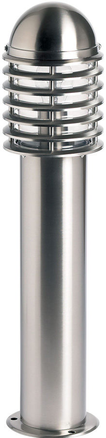 Endon Louvre 65cm Outdoor Pedestal Post Light 304 Stainless Steel IP44