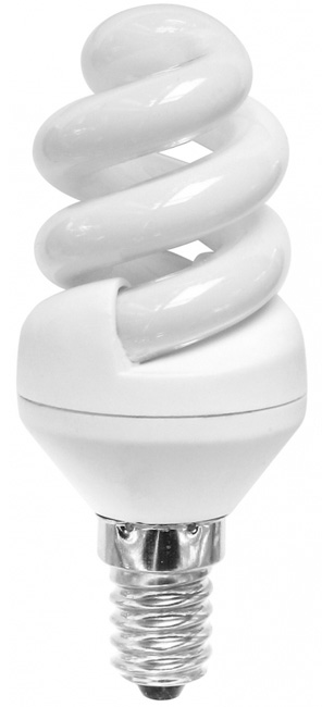 Spiral 11w SES Warm White Flourescent Light Bulb 05007