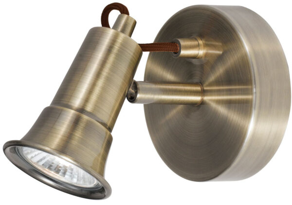 Eros Modern Antique Brass Single Wall Spot Light