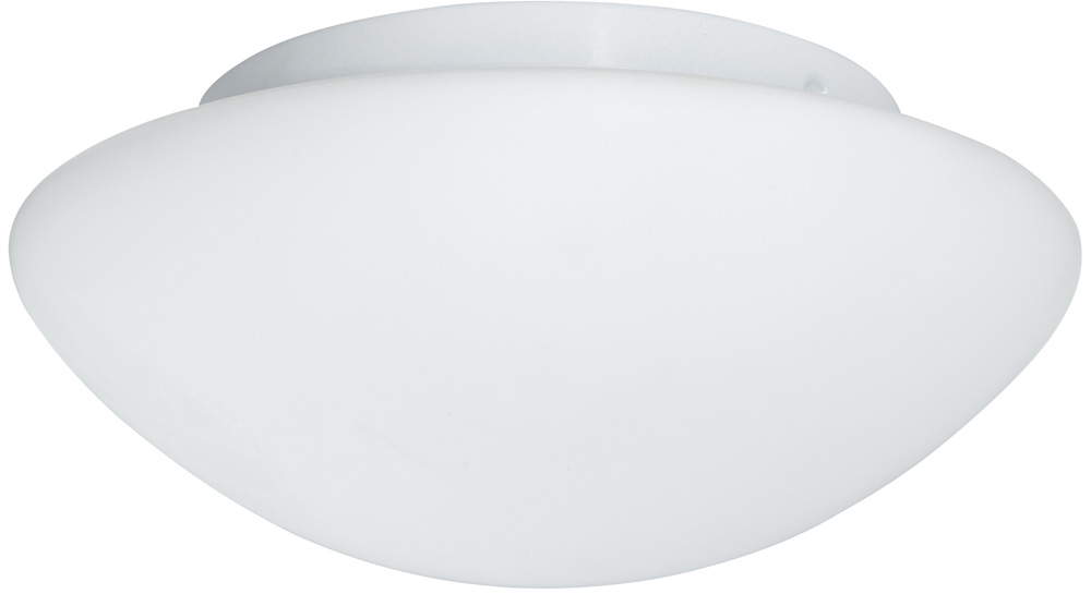 Small Flush Fitting Opal Glass Bathroom Ceiling Light