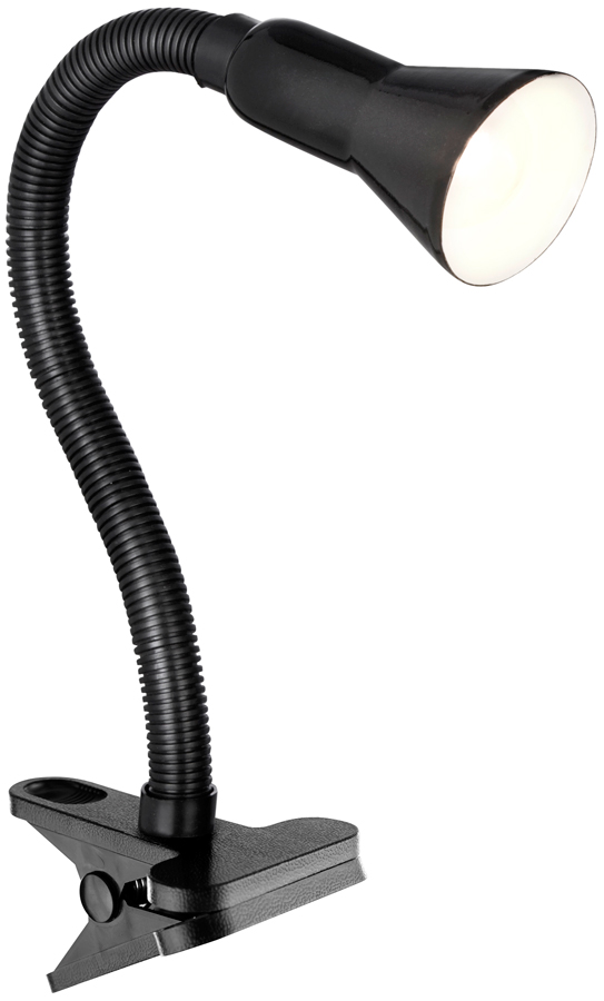 Black Flexible Clip On Task Light