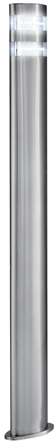 Modern Satin Stainless Steel 90cm LED Outdoor Post Light IP44