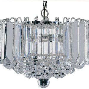 Sigma Chrome Finish 4 Lamp Acrylic Light Pendant