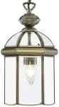Solid Antique Brass Traditional Hanging Lantern