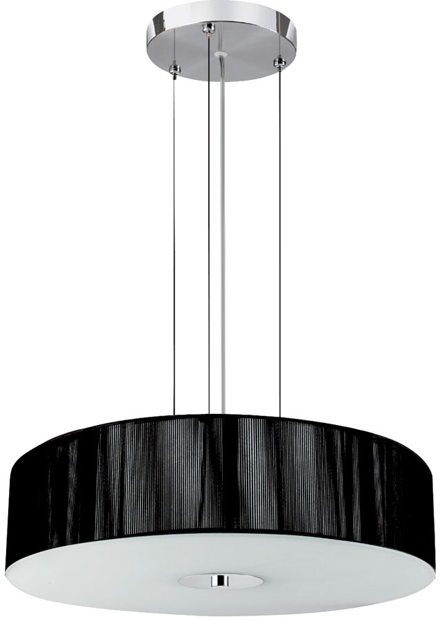 Melita Modern Black String 3 Light Ceiling Pendant