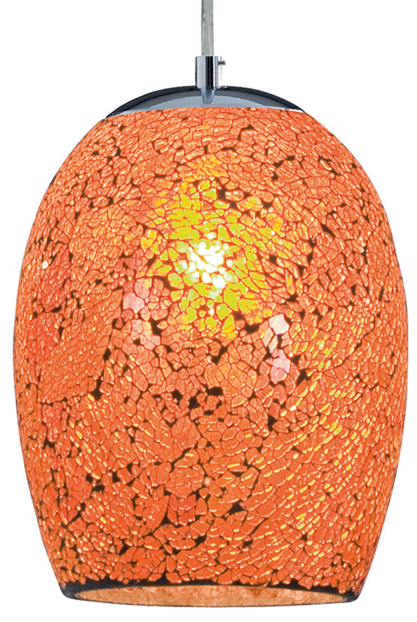 Ariana Orange Mosaic Glass Ceiling Pendant Light