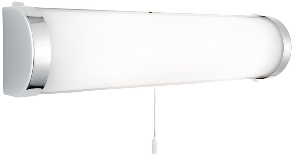 Small Chrome Bathroom Over Mirror Light Pull Cord Switch IP44 8293CC