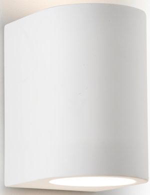 Gypsum Paintable Plaster Cylinder Wall Washer Light