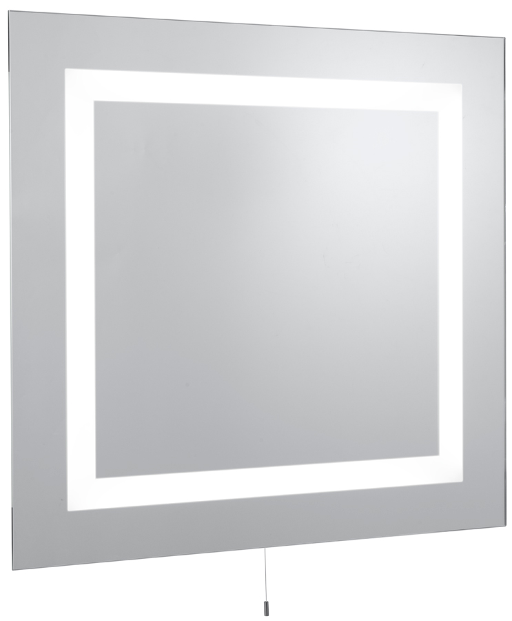 Square Low Energy Bathroom Mirror With Lights IP44