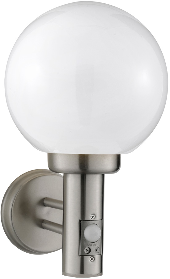 Stainless Steel Modern Outdoor PIR Globe Light