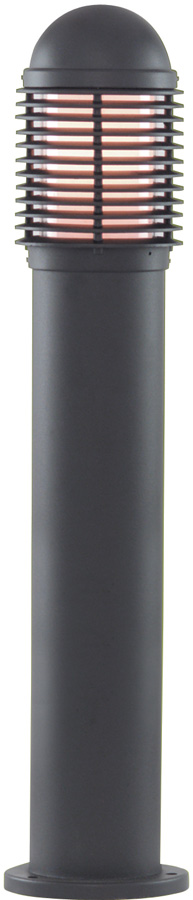 Traditional Black 730mm Outdoor Bollard Light Post