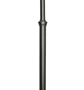 Bel Aire Black Finish 3 Head Garden Lamp Post