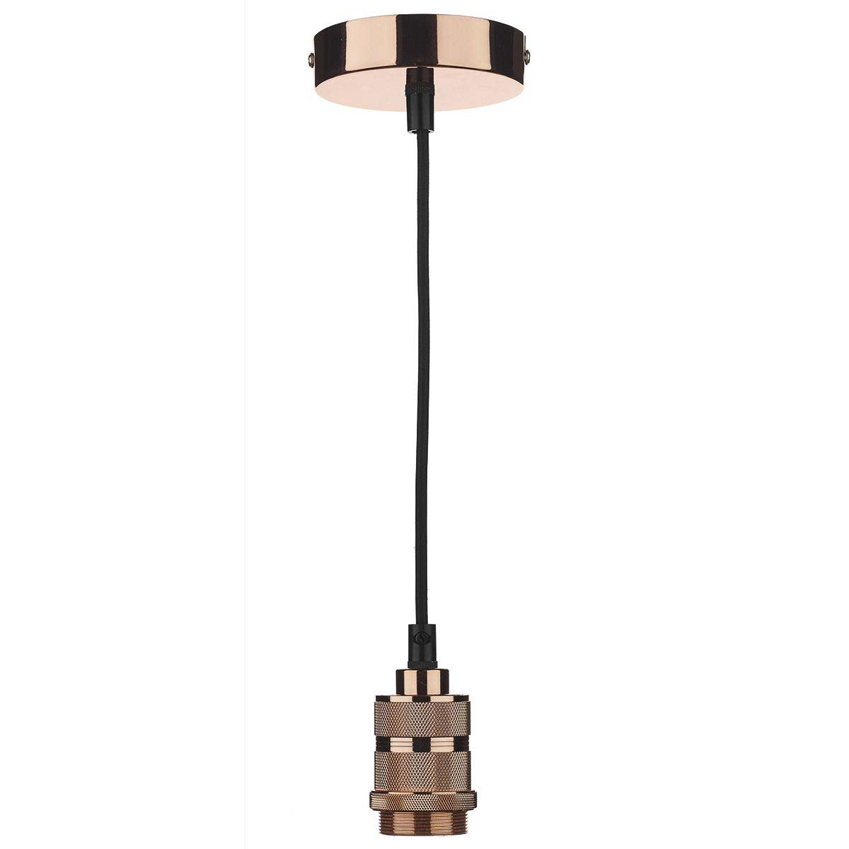 Copper Finish 60W Pendant Shade Suspension E27 Lamp Holder