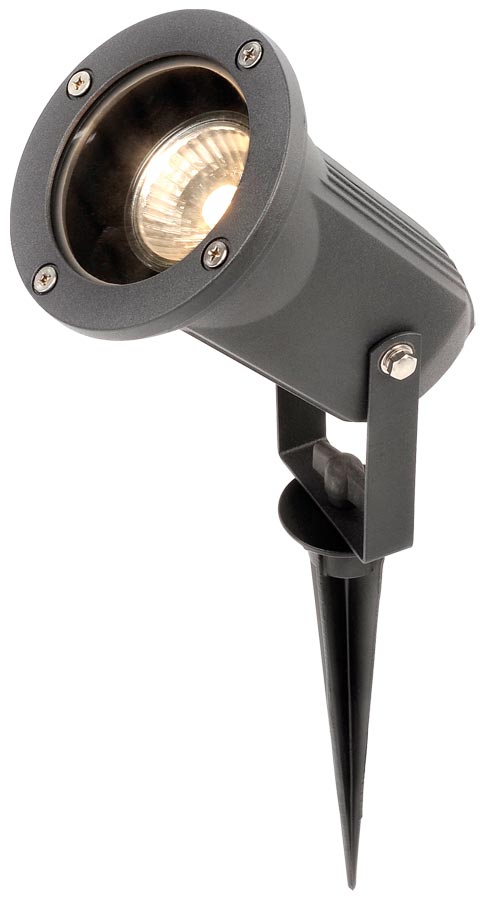 Adjustable Outdoor Garden Spike Spot Light Black IP54