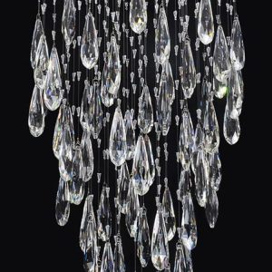 Franklite FL2320/6 Shimmer chrome 6 light LED crystal chandelier