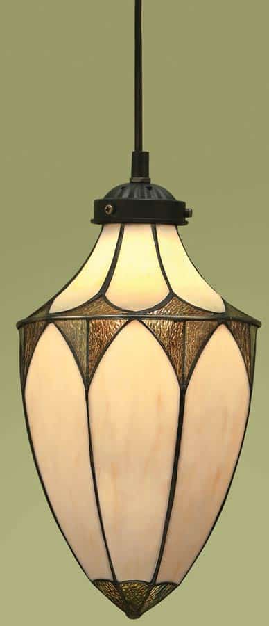 Brooklyn Art Deco Style Small Tiffany Hanging Lantern