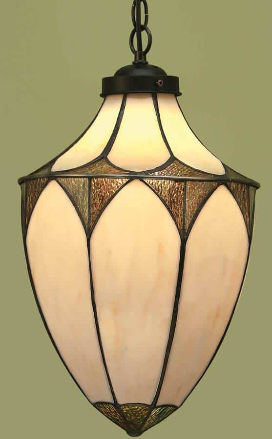 Brooklyn Art Deco Style Large Tiffany Hanging Lantern