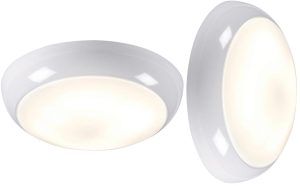 Round white IP44 rust proof 16w 2D outdoor opal bulkhead or porch light