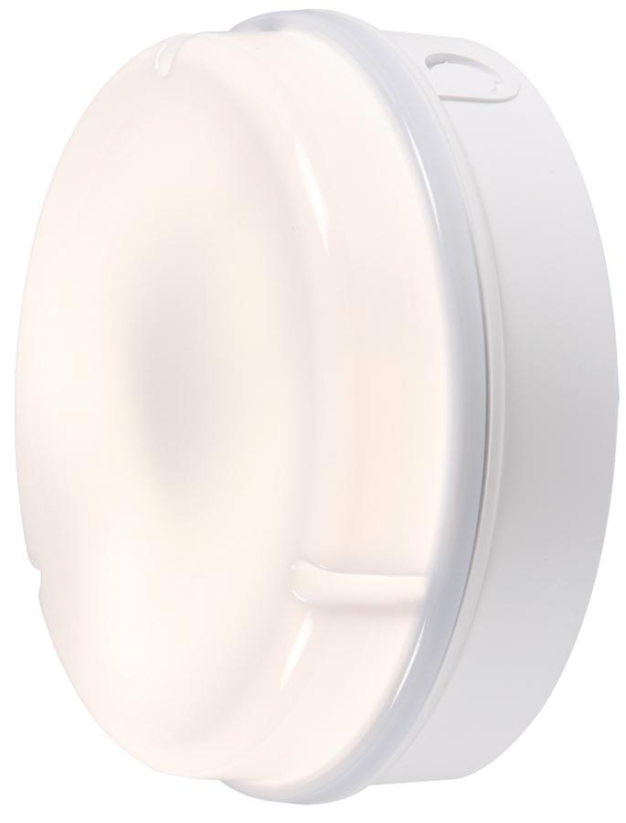 Small White IP65 Rust Proof 16w Opal Outdoor Bulkhead / Porch Light