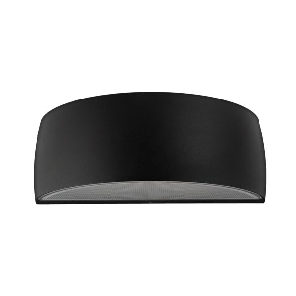 Vasa up and down outdoor wall light in black, main image on white background.