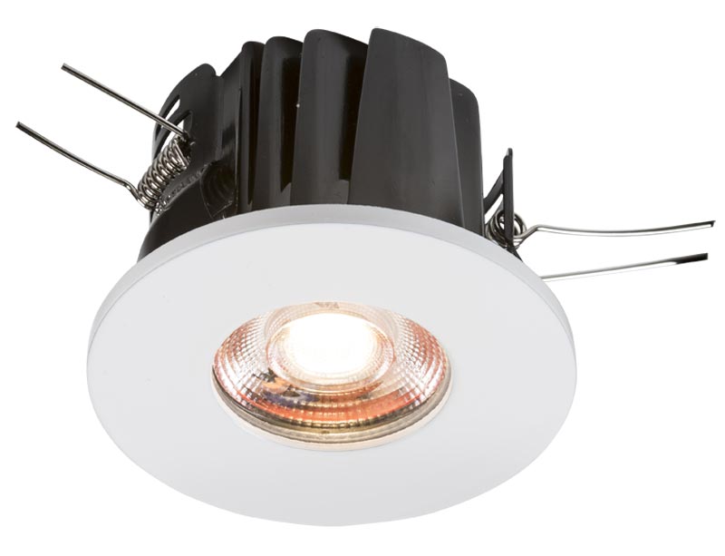 IP65 8W Dimmable LED Fire Rated Bathroom Downlight 3000K