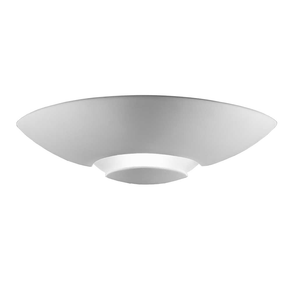 Classic Paintable Slotted Ceramic Dish Up & Down Wall Washer Light