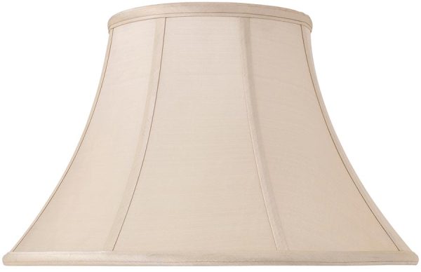 Zara Tapered Empire 16 Inch Oyster Silk Table Lamp Shade