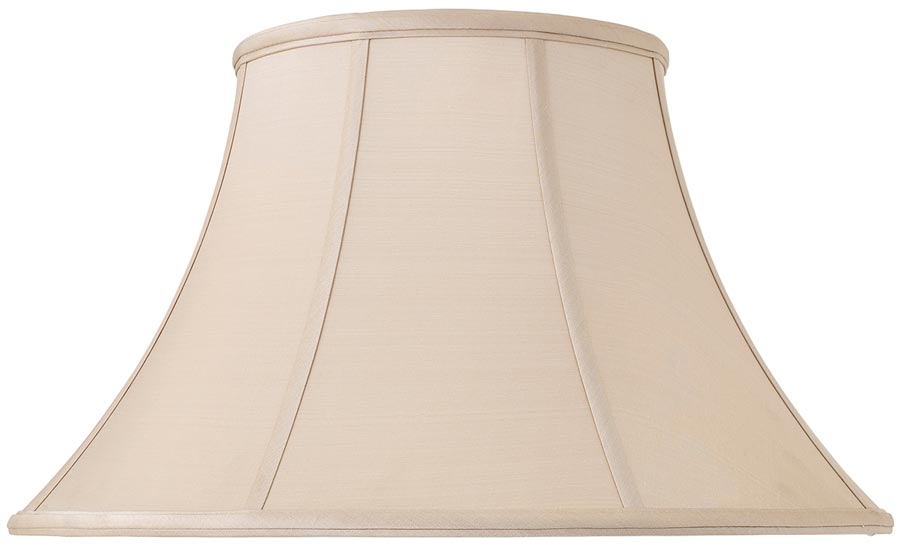 Oyster Silk Table Lamp Shade, 18 Inch Table Lamp Shades