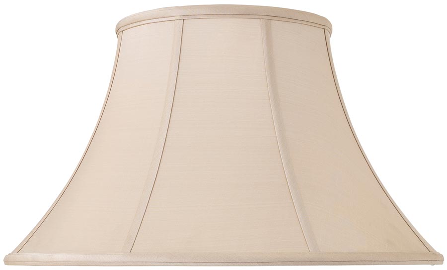 Zara Tapered Empire 18 Inch Oyster Silk Table Lamp Shade